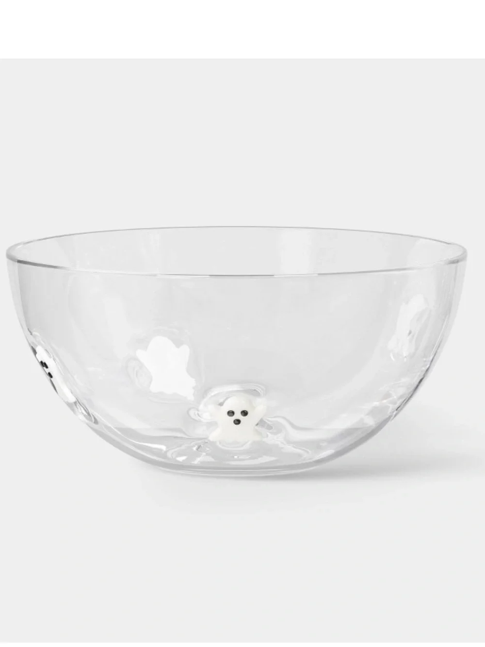 Halloween ghosts glass bowl